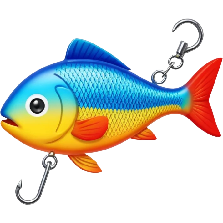 small fish fake bait fishing emoji