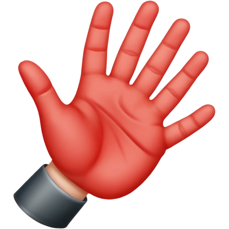 rash baby hand emoji