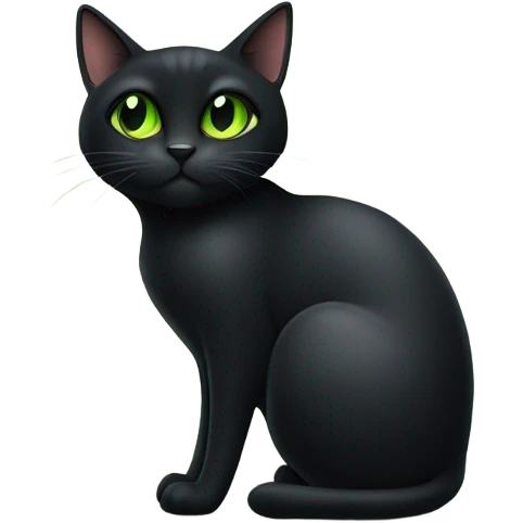 Black cat emoji