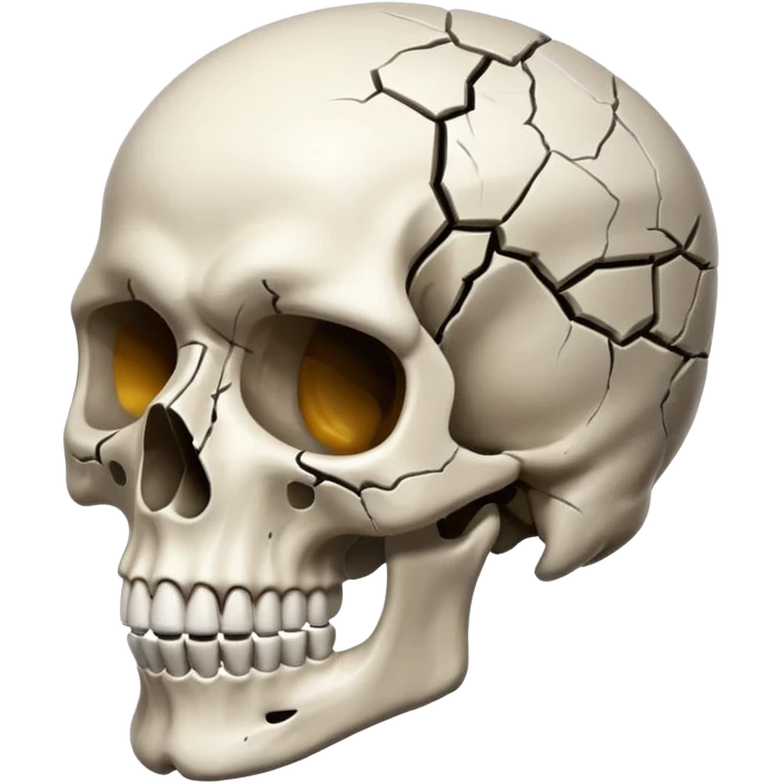 Mind blowing skull emoji
