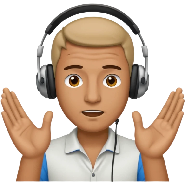 radio guy swearing emoji