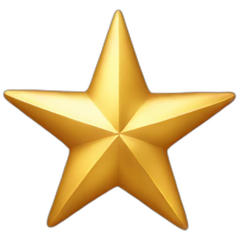 shining gold star christmas emoji
