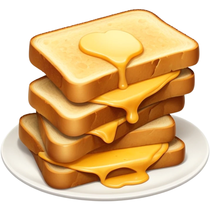 Dutch kaas tosti with gouda cheese and golden brown bread emoji