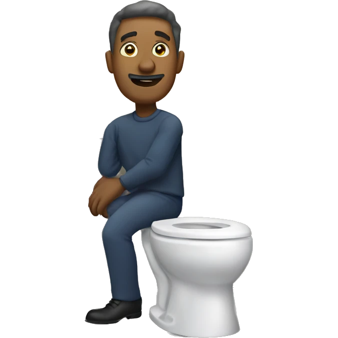 Toilet man emoji