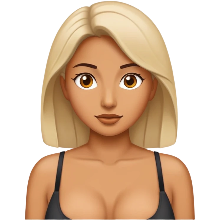 Sexy woman tits out  emoji