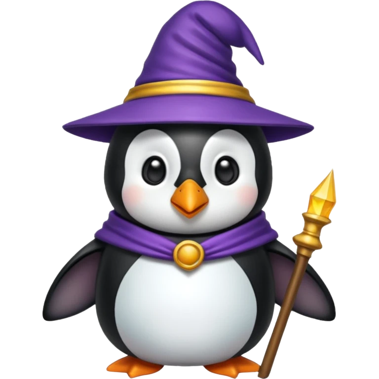 Penguin Wizard emoji