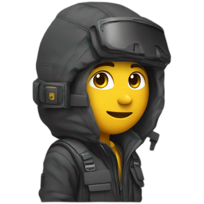 Un gars en techwear emoji