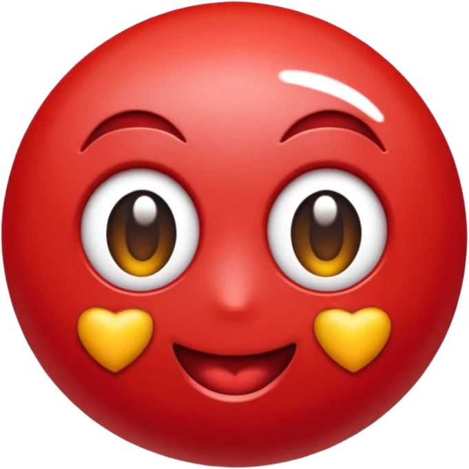 Um laço com coração emoji