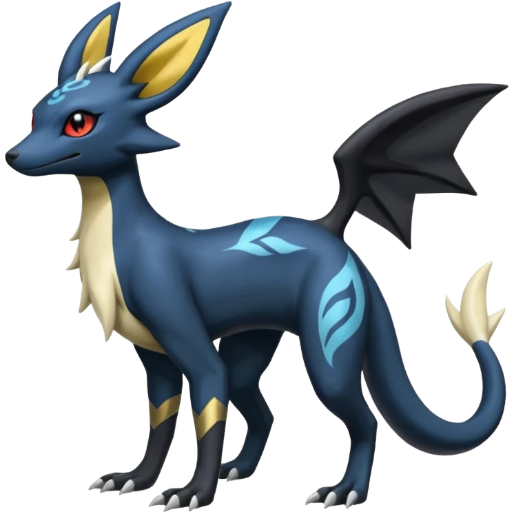 Salandit-Amaura-Umbreon-Silvally-fusion (full body) emoji