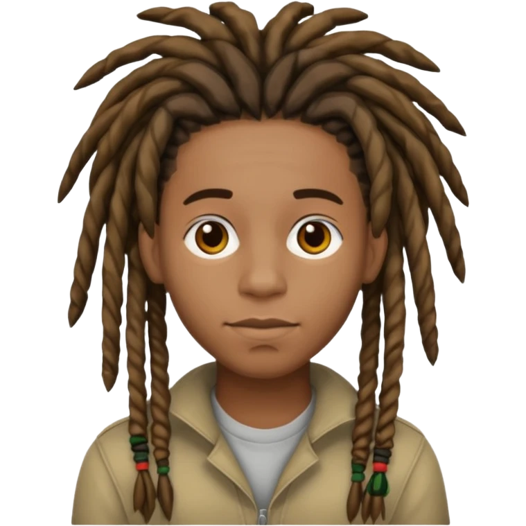 young black dreads emoji