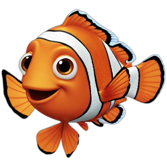 Nemo avec un coeur emoji