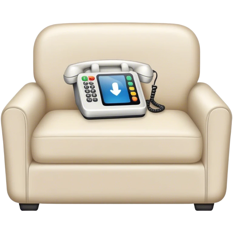 Phone on couch emoji