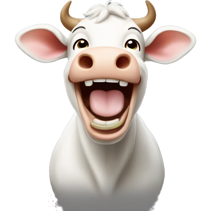 cow laughing  emoji
