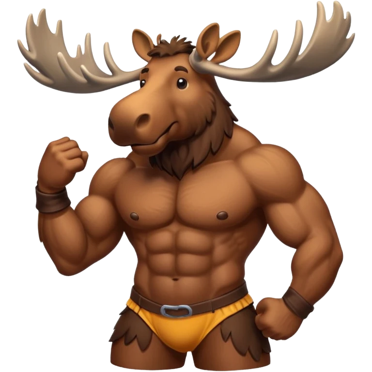 Buff moose  emoji