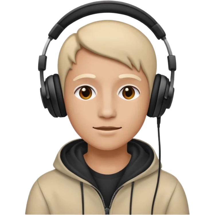 Listening to music while emoji