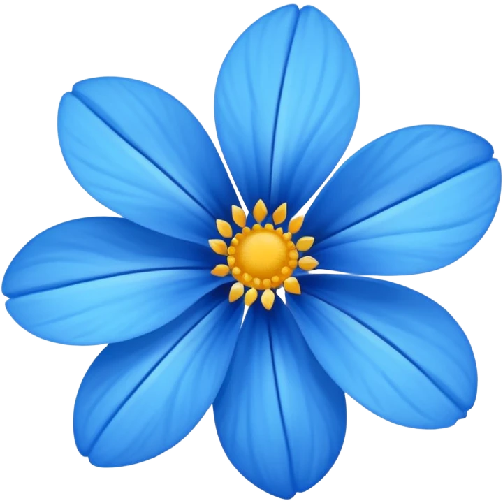 Blue flower emoji