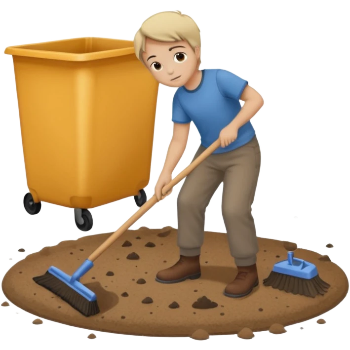 sweeping shit under the carpet emoji