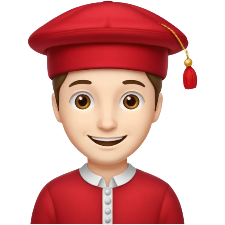 red hat and red dress man emoji