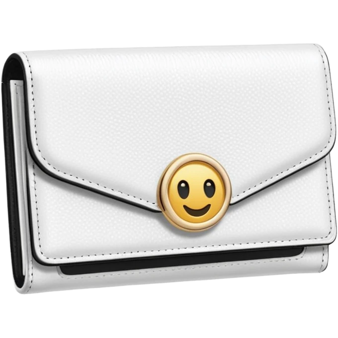 glitter white wallet emoji