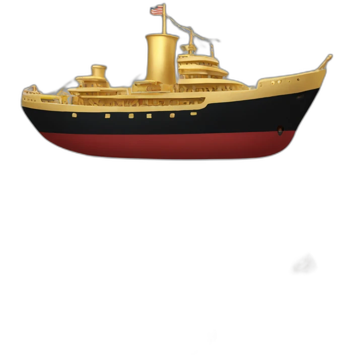 the ship is carrying gold emoji