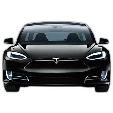 tesla plaid in black emoji
