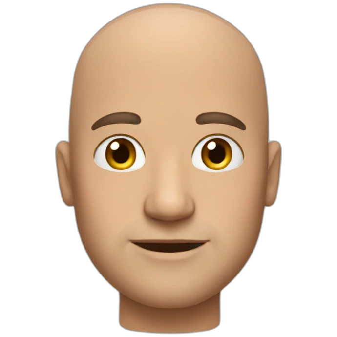 Bald man emoji