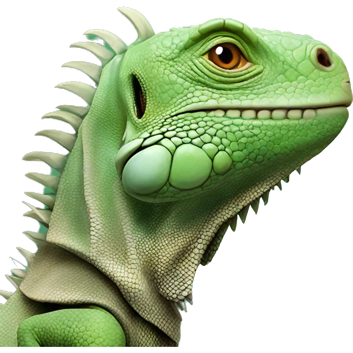 Duas iguanas abraçadas emoji