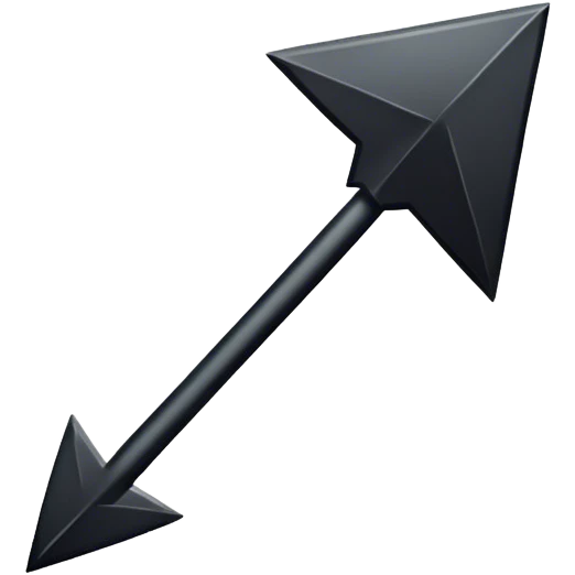 cute black arrow emoji