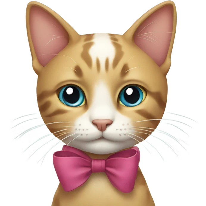 cat with bow  emoji