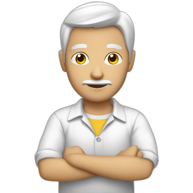 White chave man editing emoji