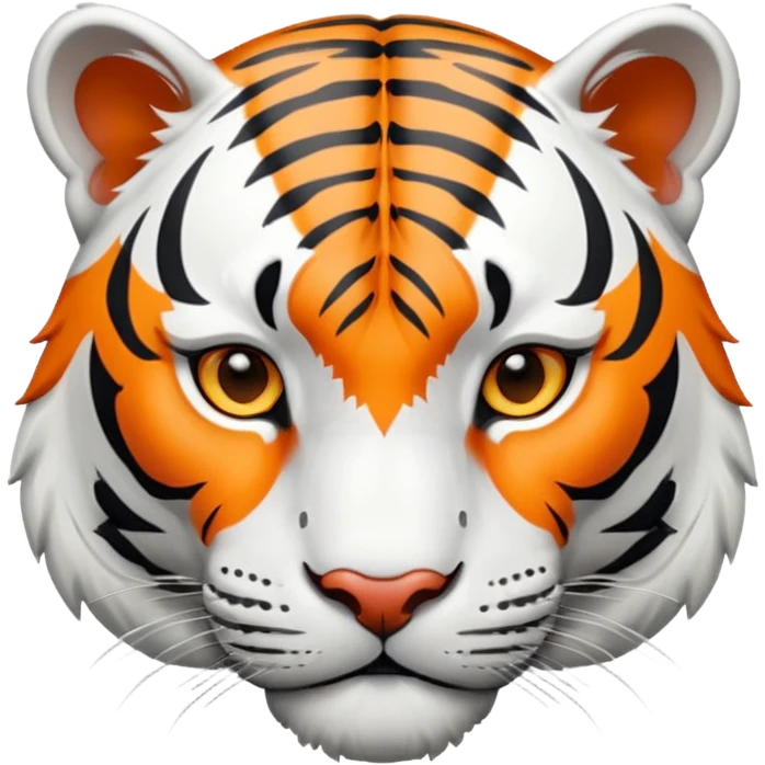 A withe tiger emoji