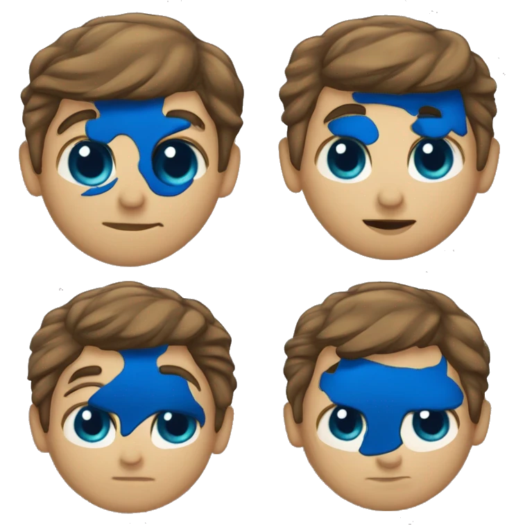 Hace un chico rubio  con ojos azules y pelo rubio graduándose emoji