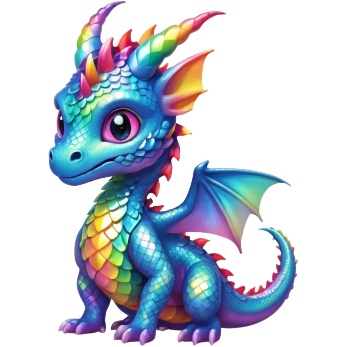 Baby Rainbow Dragon  emoji