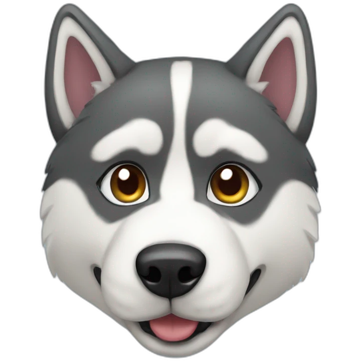 husky nero emoji