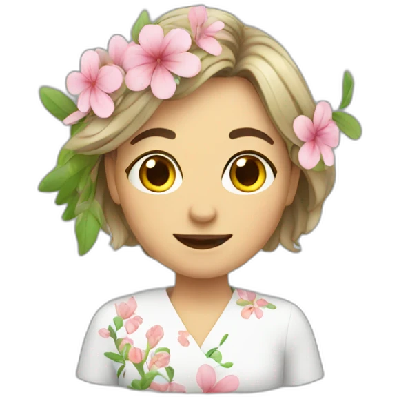 floral therapist emoji