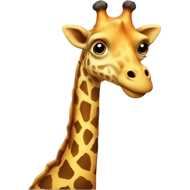 giraffe with the head of a dinosaur emoji