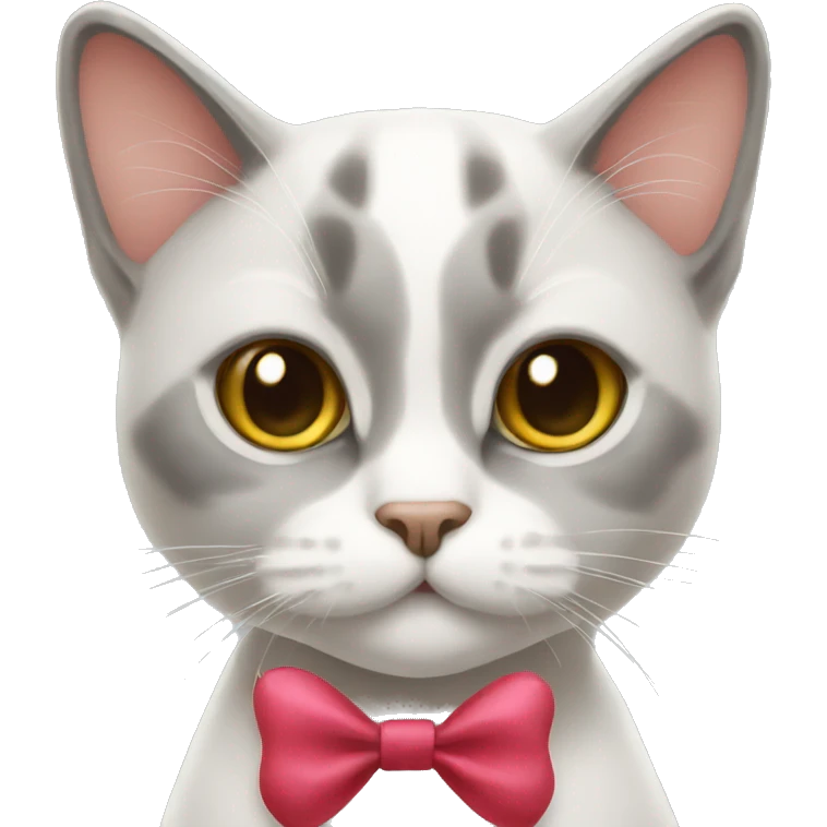 Cat with bow emoji