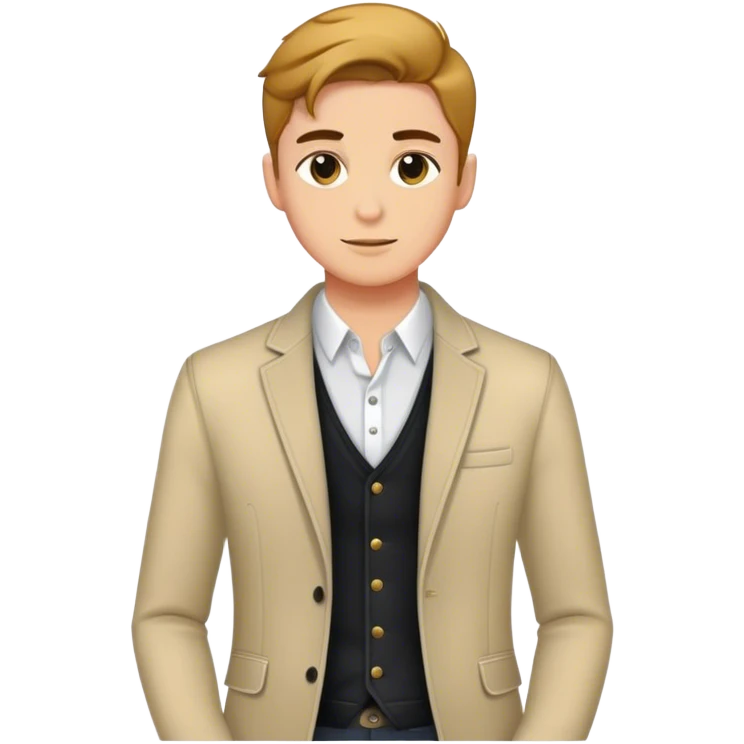 a dressing young man emoji