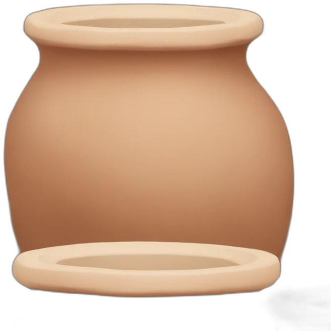 Glazed clay pot emoji