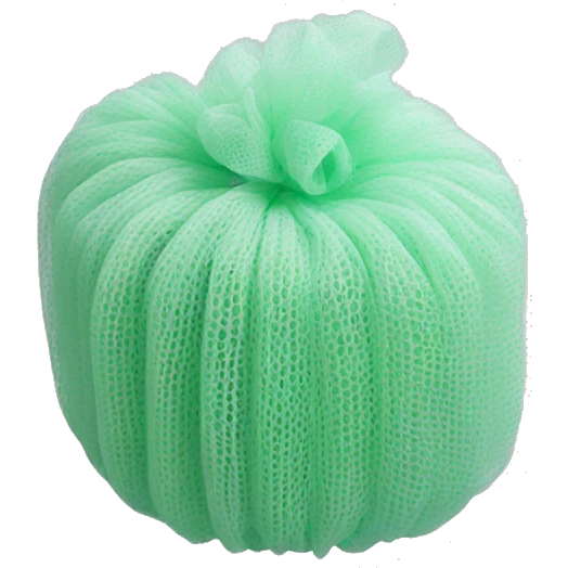 Synthetic mesh loofah emoji