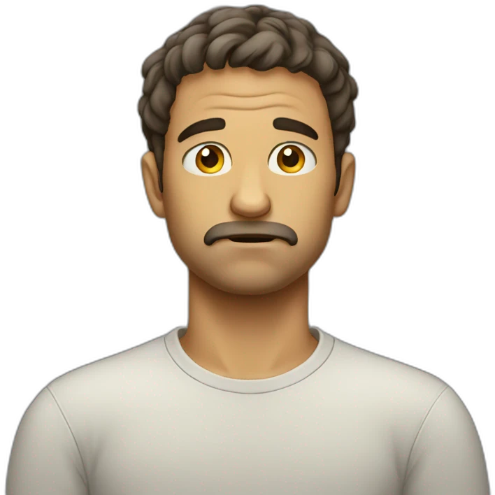 Sad meme guy emoji