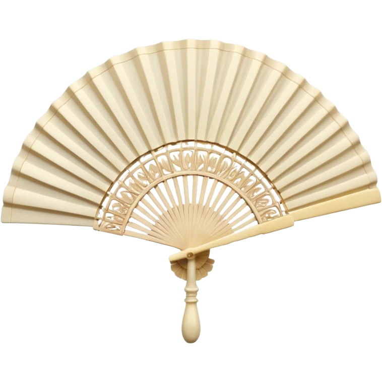 Fan: An open, handheld fan, often associated with opera or classic theatre emoji