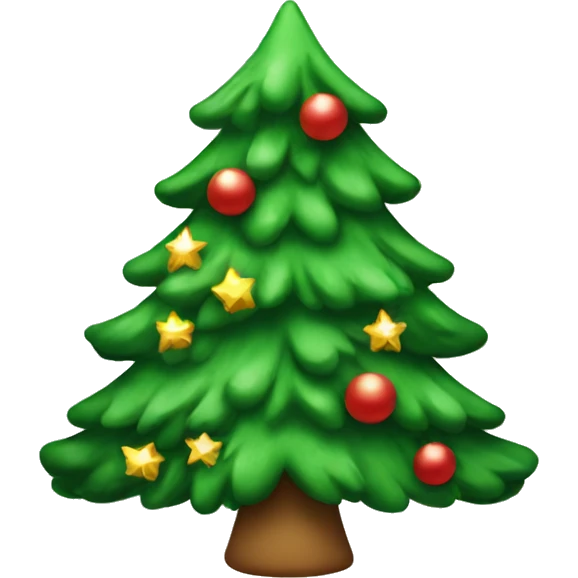 cute Christmas tree emoji