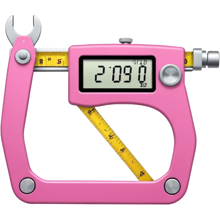 Skinfold caliper (plicometer)
Professional scale
Anthropometric tape
everything in pink  emoji