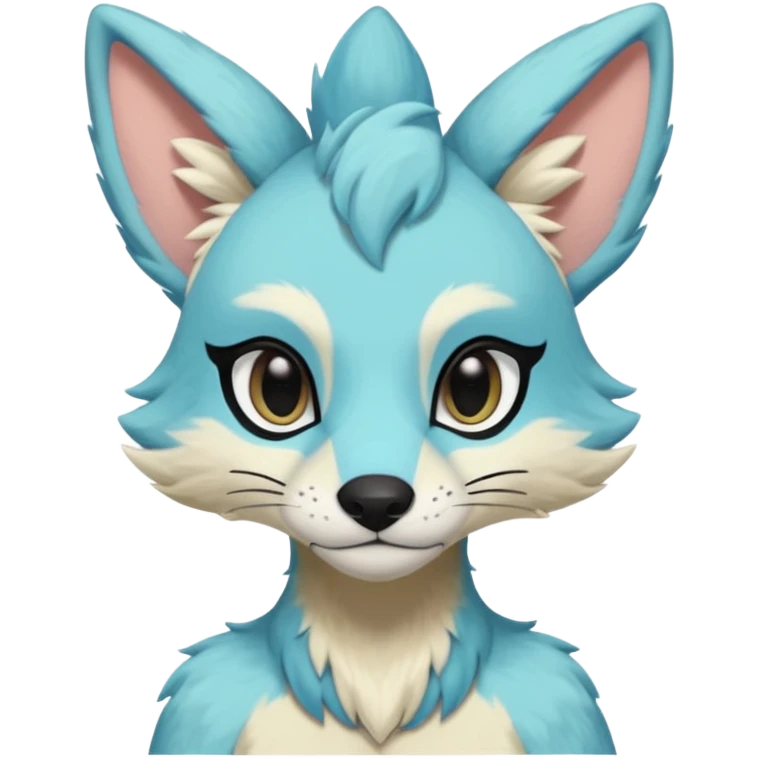 smooth soft pastel modern anthro furry vernid-trico-Protogen-Primagen-hybrid fursona by Falvie, LiLaiRa, AngieWolf emoji