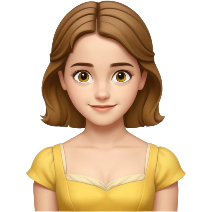 emma watson as belle Cinematic Realistic emoji