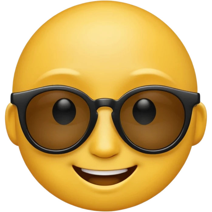 Emoji wearing pure black sunglasses  emoji