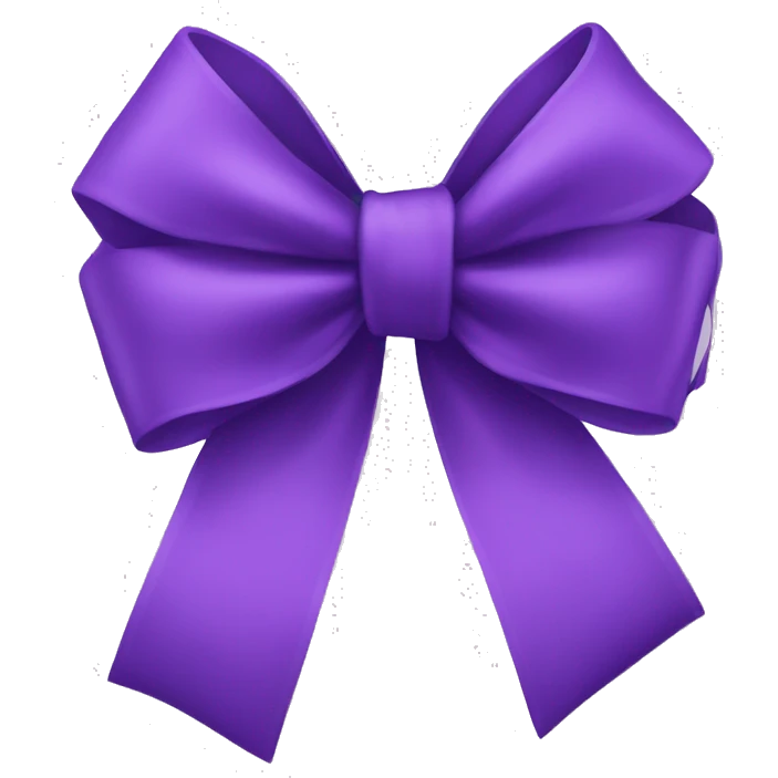 purple bow emoji