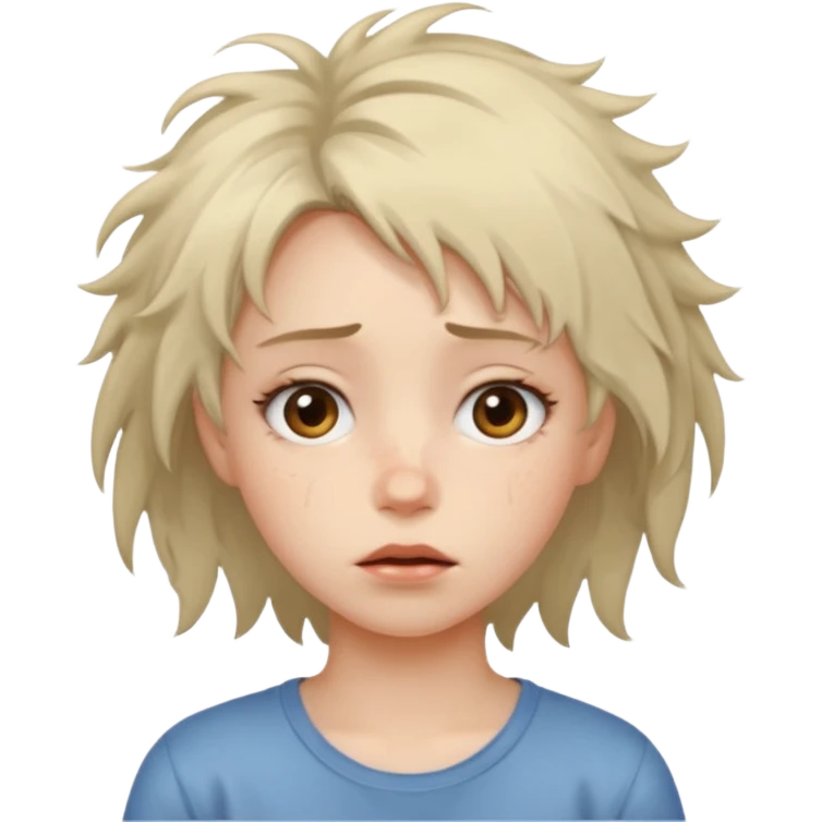 Hungover girl emoji