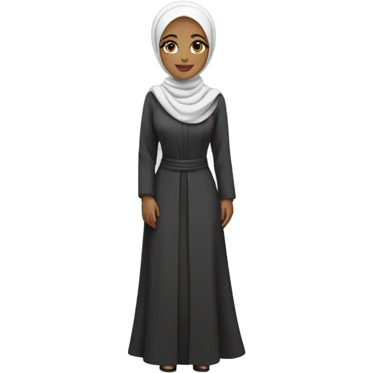 hijabi woman as a pretty girl boss emoji